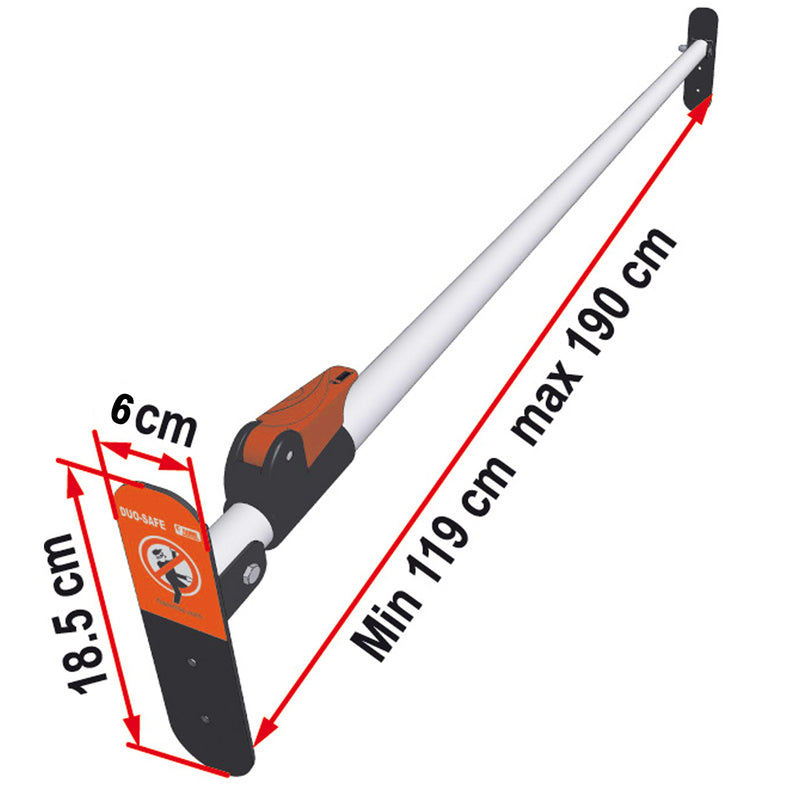 Fiamma Duo Safe verstellbar 119 - 190 cm Diebstahlschutz, Türsicherung