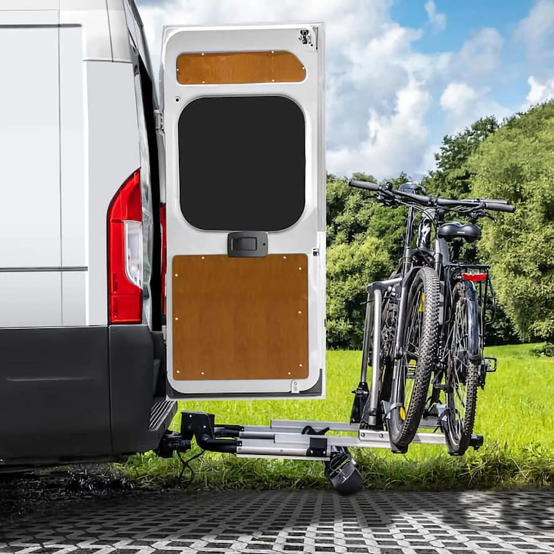 Enduro Fahrradträger SD260 für Flügeltür Kupplungsträger, Bus Camper Wohnmobil