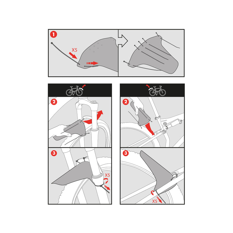 Zefal Mudguard Deflector Lite M, 28 g, (B/H) 26x23 cm, 26”, 27,5”, 29”