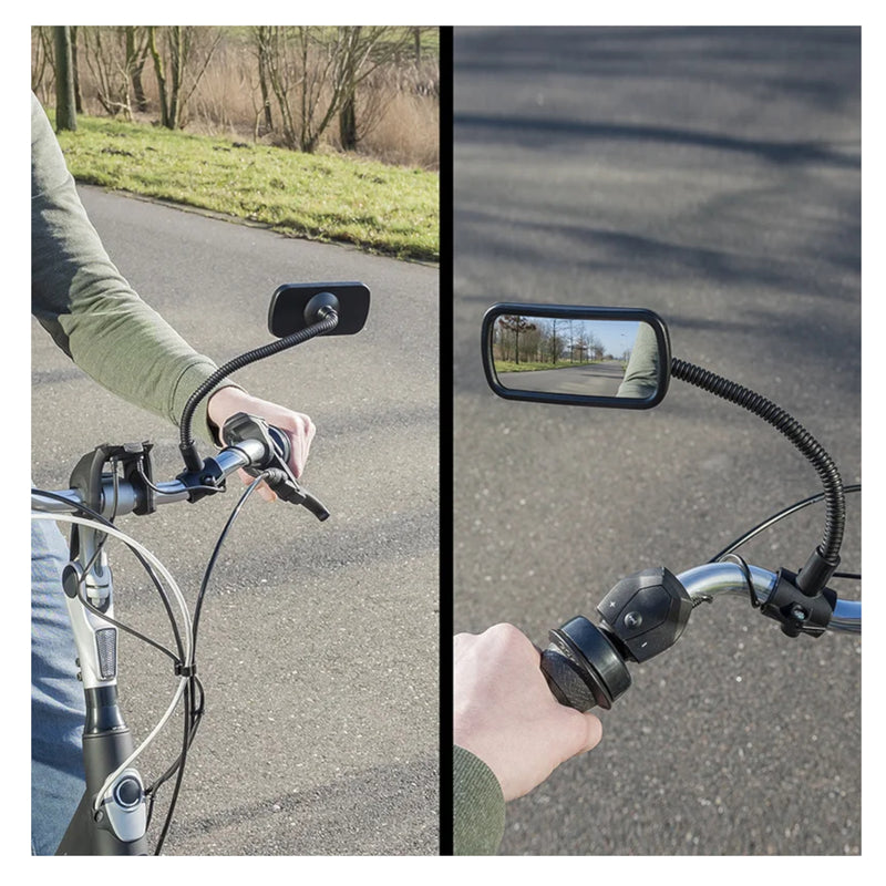 2x Fahrrad Rückspiegel mit 22 cm Flexarm - Universal Fahrrad Spiegel - Outdoor