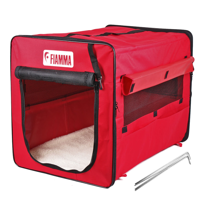 Fiamma Carry Dog Reise Hundehütte rot 75x49x55 inkl Tragetasche