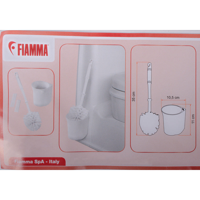 Fiamma Toilettenbürste mit Halter Länge 35 cm Ø 10,5 cm weiß