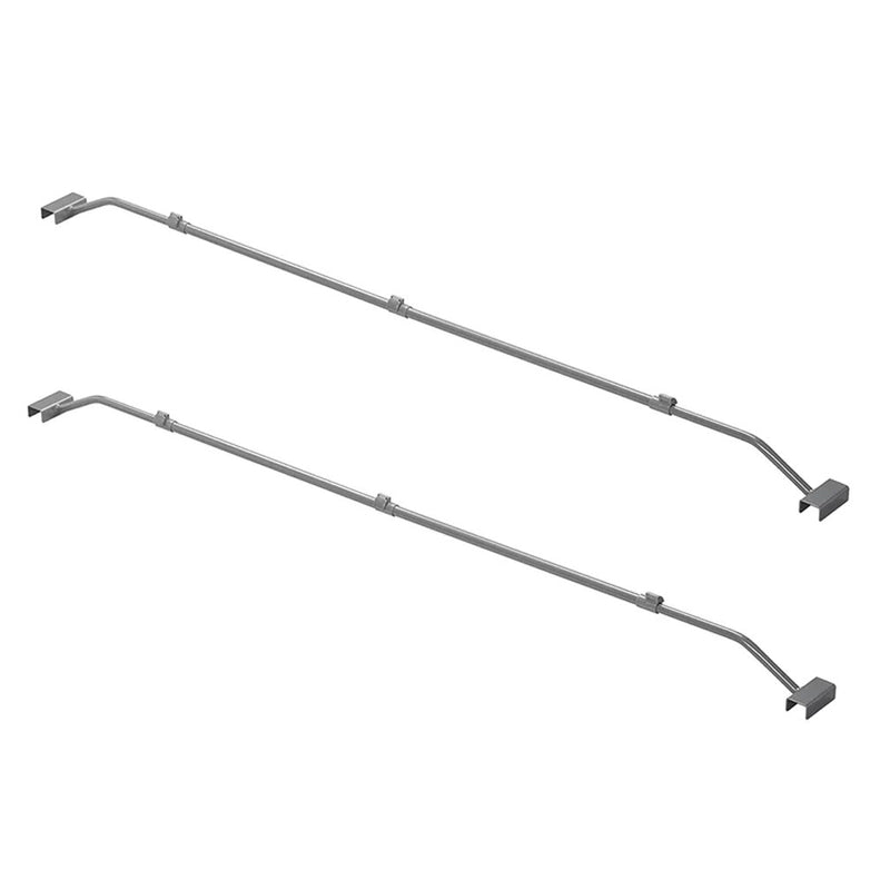 2x Anhänger Flachplanenbügel verstellbar 140-208cm Planenstütze Planenbügel