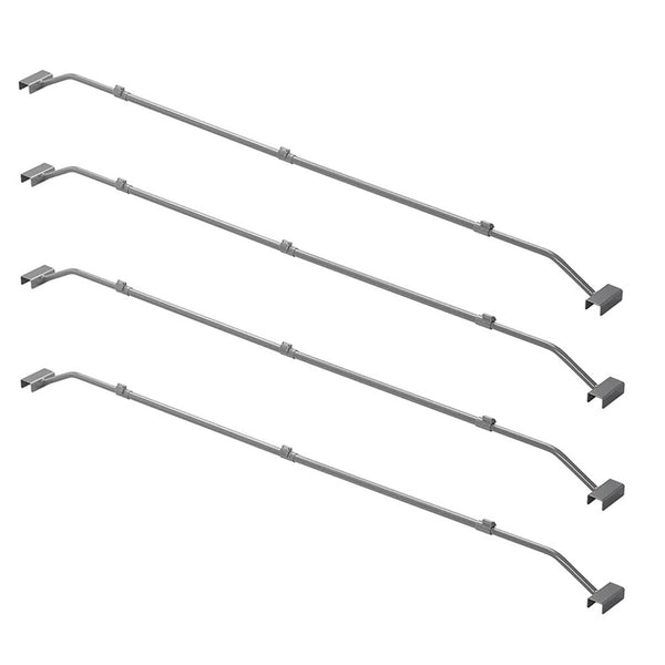 4x Anhänger Flachplanenbügel verstellbar 140-208cm Planenstütze Planenbügel