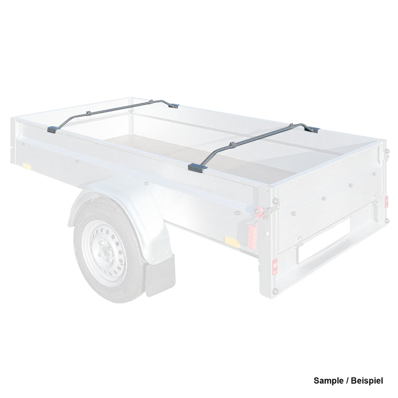 3 Stück Anhänger Flachplanenbügel verstellbar 100-155cm Planenstütze Planenbügel