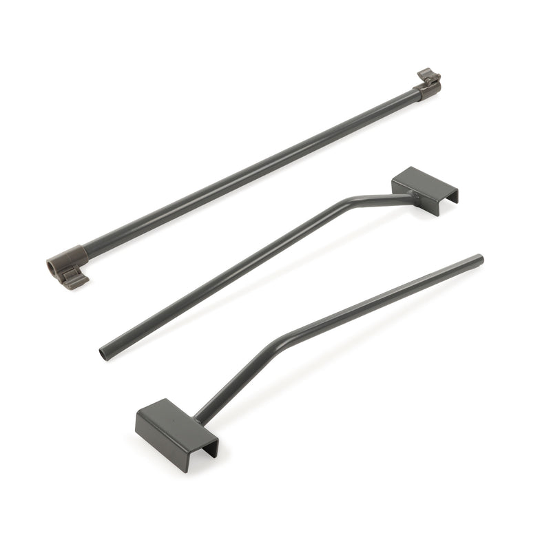 2x Wamovo Anhänger Flachplanenbügel verstellbar 100-155cm Planenstütze Bügel