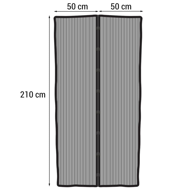 Insektenschutz Tür mit Magnetverschluss 210x100 cm Klettbefestigung