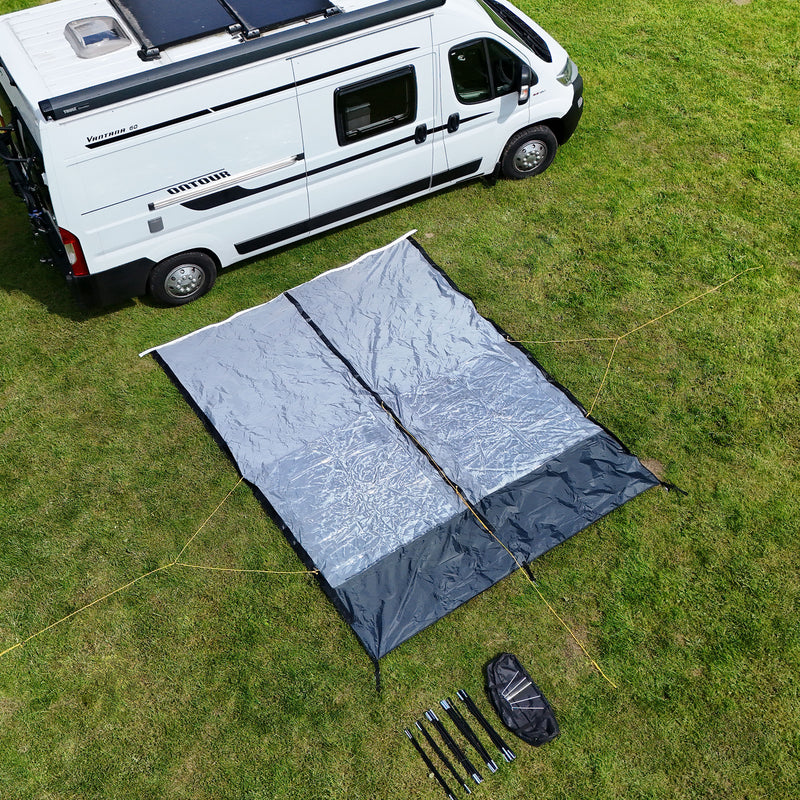 Freizeitschmiede Izzy-up Sunblocker 300x260cm Vorzelt für Wohnwagen und Wohnmobil