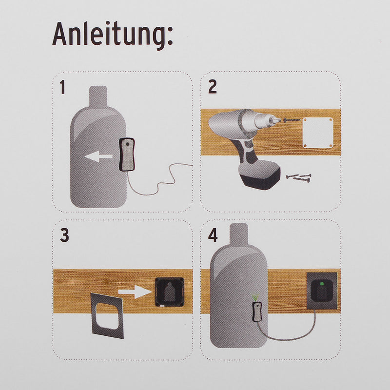 Gasflaschen Füllstandsanzeiger Gaslevel  GL3001 inkl. Fernanzeige