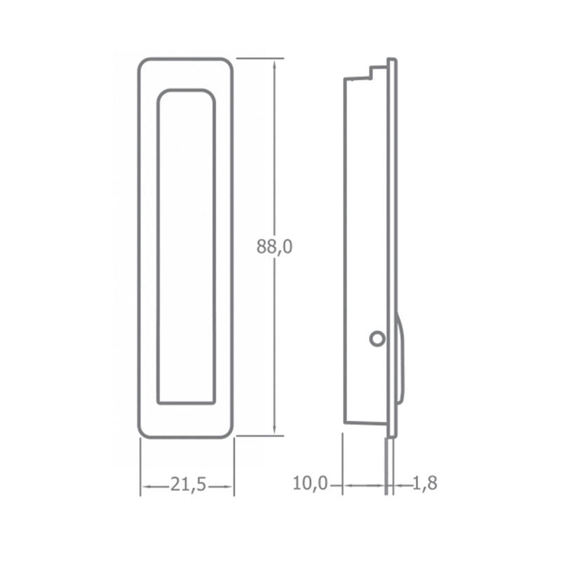 4er Set Garderobenhaken Klapphaken 88x21,5mm, Camping Kleiderhaken, Wandhaken Chrom