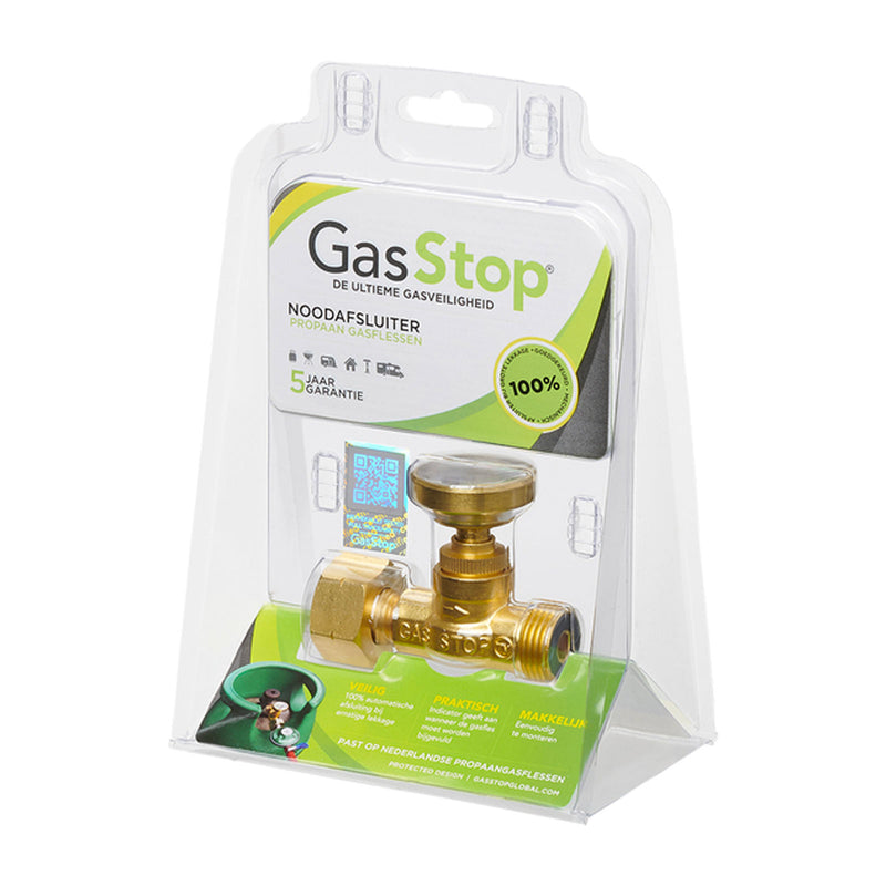 GasStop Notschlussarmatur für Propangasflaschen Notabschaltung Füllstandsanzeige