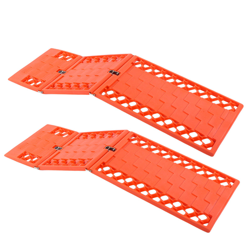 Gripmatte, Anfahrhilfe Set 2 Stück Orange klappbar 590 x 175 mm