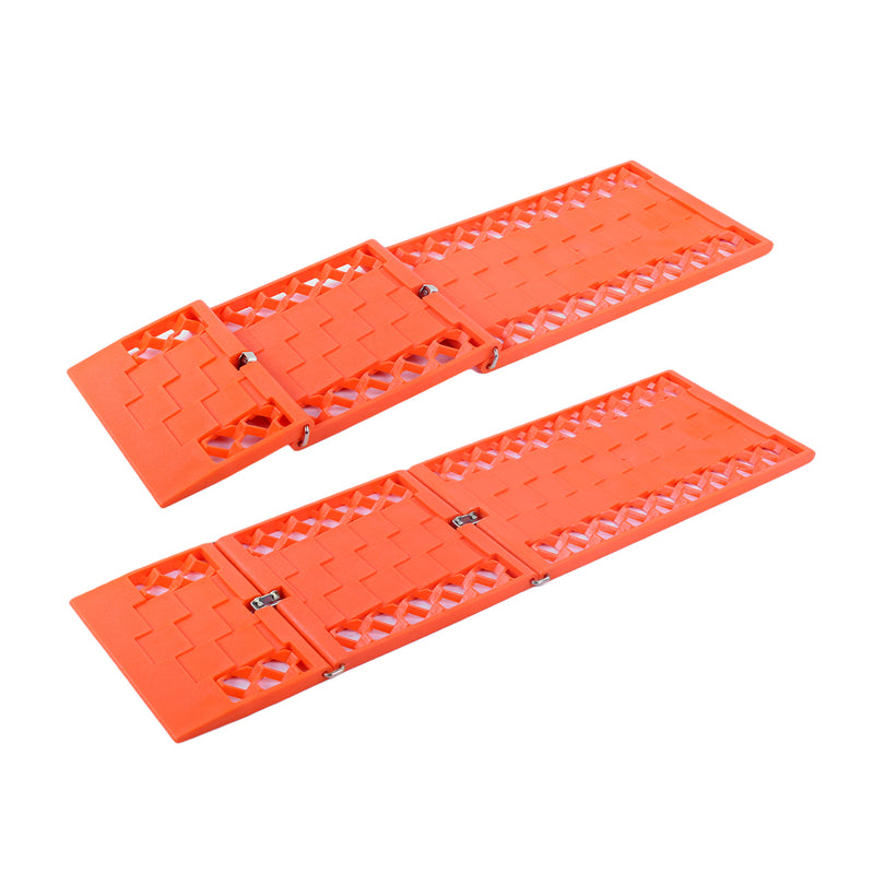 Gripmatte, Anfahrhilfe Set 2 Stück Orange klappbar 590 x 175 mm