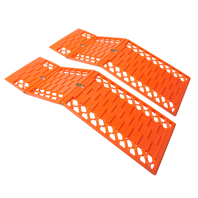 Gripmatte, Anfahrhilfe Set 2 Stück Orange klappbar 590 x 175 mm