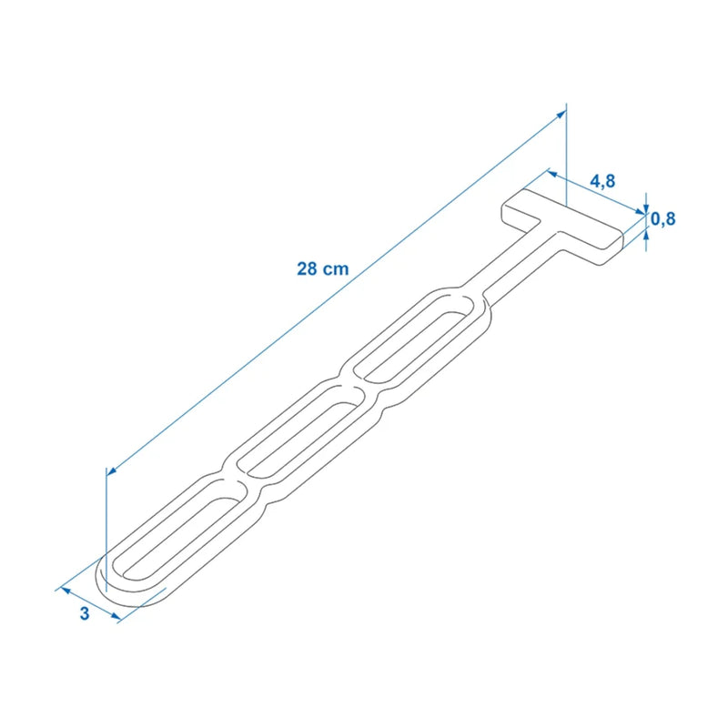 Gummi Spannring - Gummistroppe dreistufig 280 mm - Stroppe für Anhängerplanen