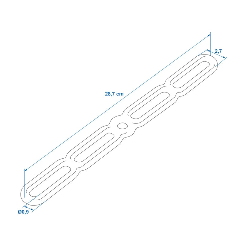 Gummi Spannring - Gummistroppe fünfstufig 287 mm - Stroppe für Anhängerplanen