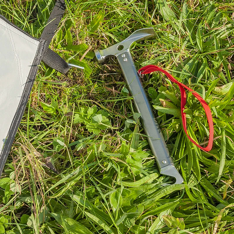 Camping Hammer mit Heringauszieher Aluminium/Stahl mit farbiger Schlaufe