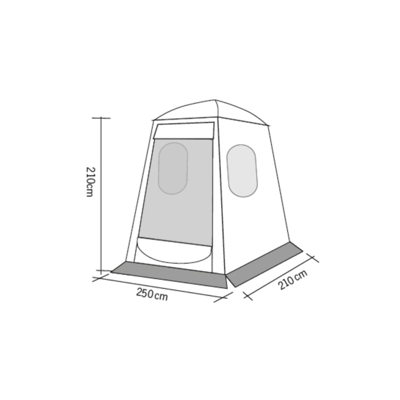 Heckzelt Reimo UPGRADE DOME PREMIUM passend für T5 / T6 / T6.1 mit Flügeltüren