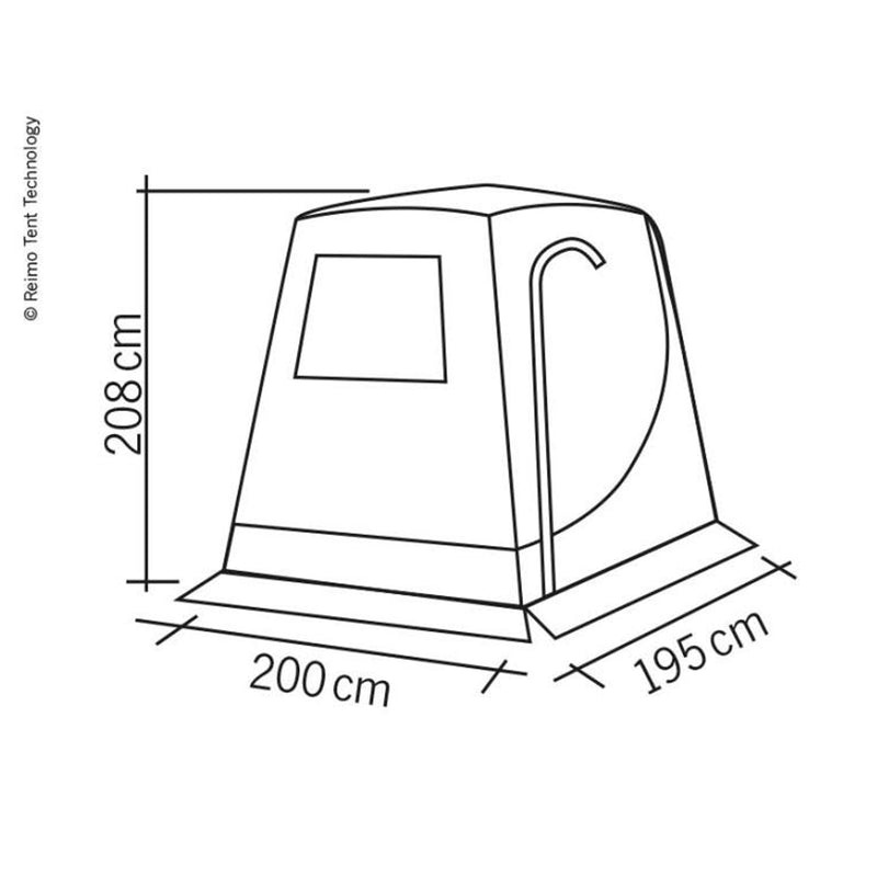 Reimo Heckzelt "Upgrade Premium" Reisezelt 195x200 für VW T4 T5 T6 Volkswagen