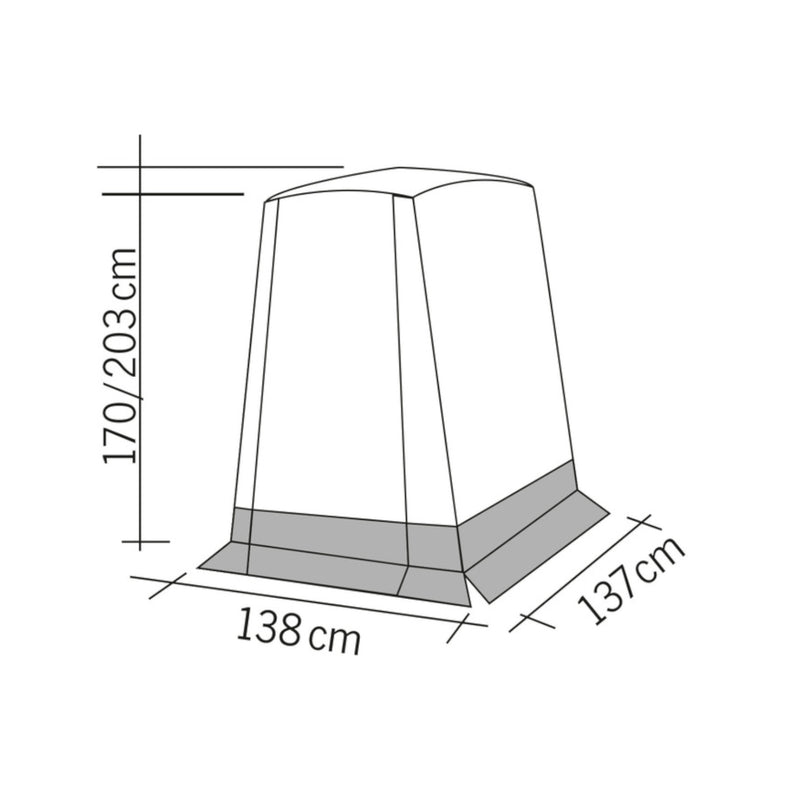 Reimo Heckzelt Vertic passend für Caddy / KL / LR - Outdoor Heckklappenzelt