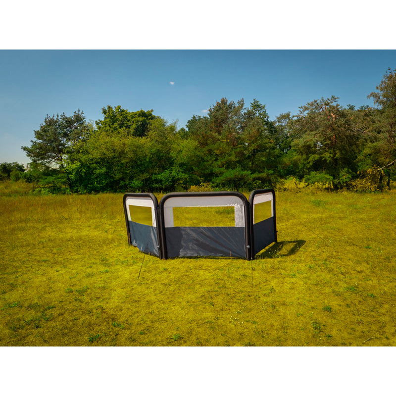 Camping Windschutz und Sichtschutz HELGOLAND AIR 600x155cm 3 Teile inkl. Pumpe