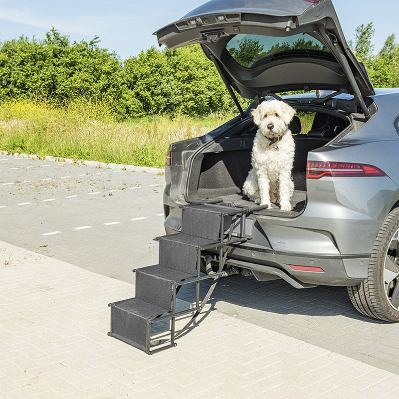 Faltbare Hundetreppe in Schwarz