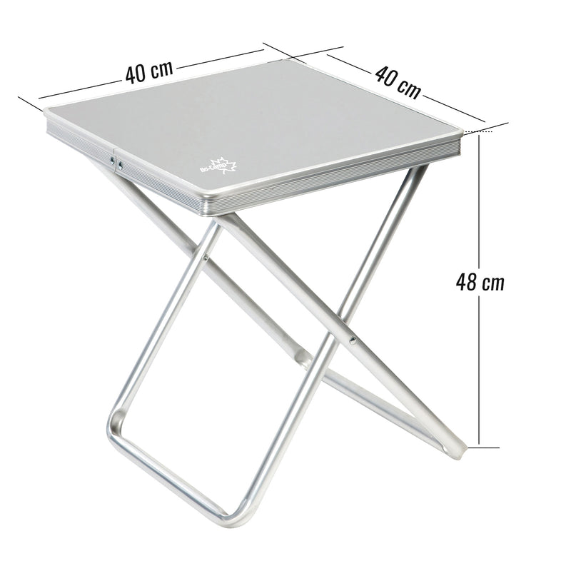 Alu Campingstuhl, klappbar, leicht, 100 Kg belastbar, bequem inkl Tischplatte