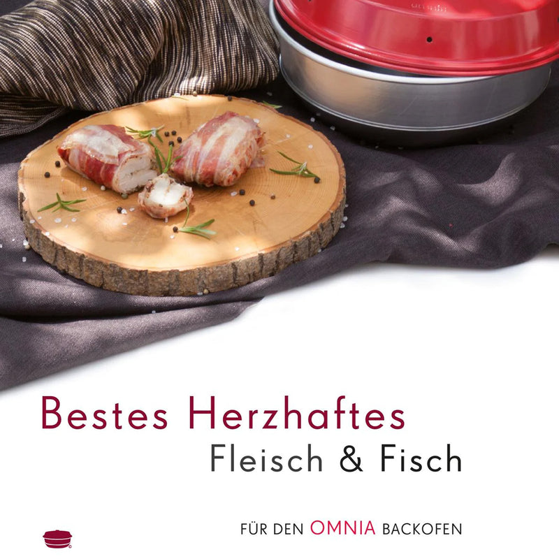 OMNIA Kochbuch „Bestes Herzhaftes - Fleisch & Fisch“ - Campingofen Rezeptbuch