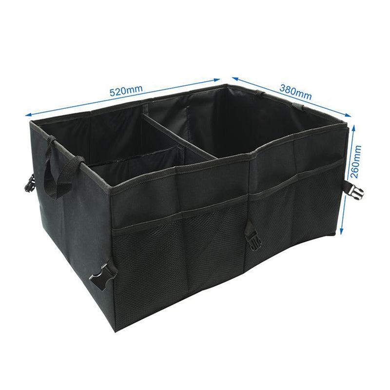 Kofferraum Organizer, Polyestergewebe, 52 x 38 x 26 cm, schwarz