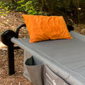 Disc-O-Bed Camping Kissen Pillow - orange/grau - Kopfkissen Reisekissen Outdoor