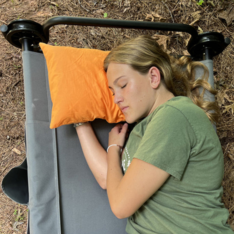 Disc-O-Bed Camping Kissen Pillow - orange/grau - Kopfkissen Reisekissen Outdoor