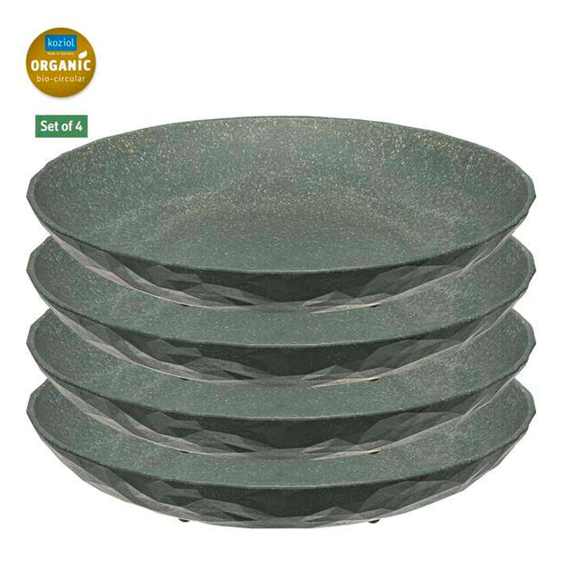 4x Koziol tiefe Teller 22cm Campinggeschirr Set 100% organic Suppenteller