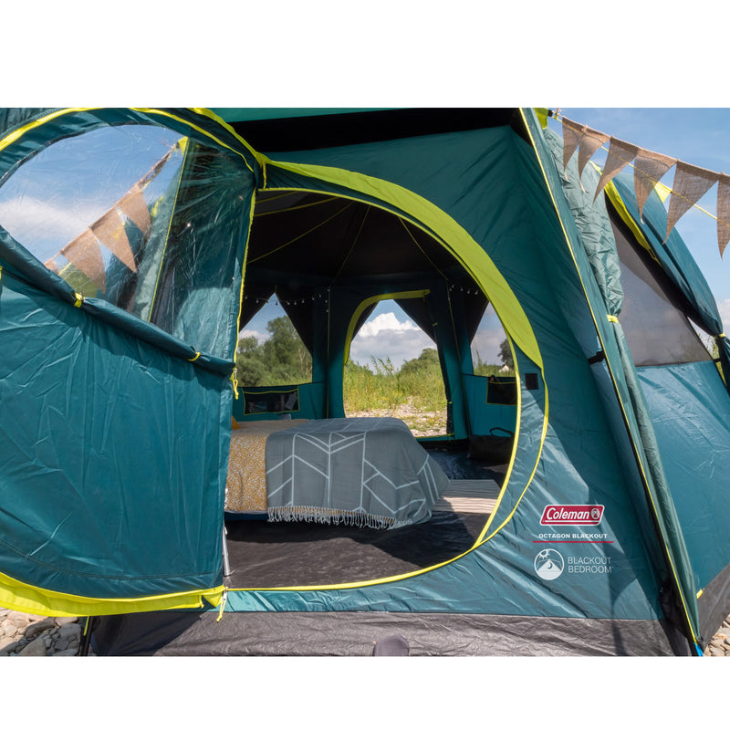 Coleman Octagon BlackOut Campingzelt 8-Personen Kuppelzelt Camping Zelt 396x396cm