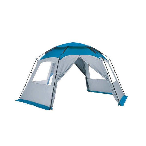 Lagerzelt Hexagon freistehend 4,4x3,7m Camping Gerätezelt, Beistellzelt Pavillon