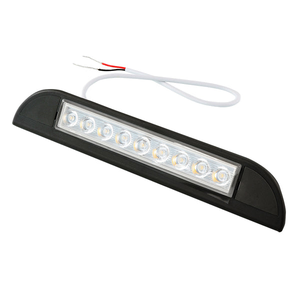 Aussen Leuchte Led Schwarz 12V 23,5cm 400lm wasserdicht für Wohnwagen, Wohnmobil