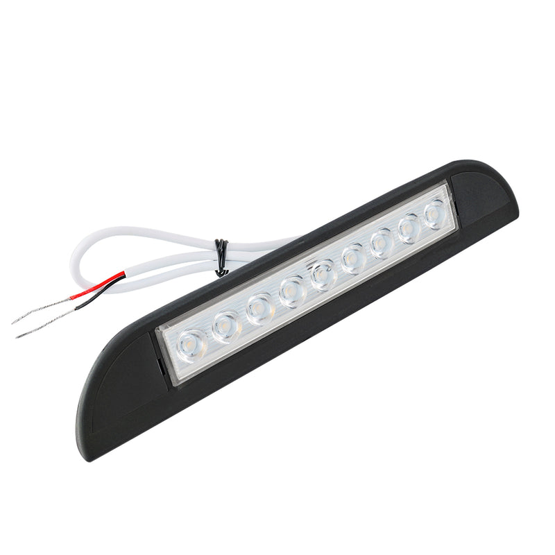 Aussen Leuchte Led Schwarz 12V 23,5cm 400lm wasserdicht für Wohnwagen, Wohnmobil