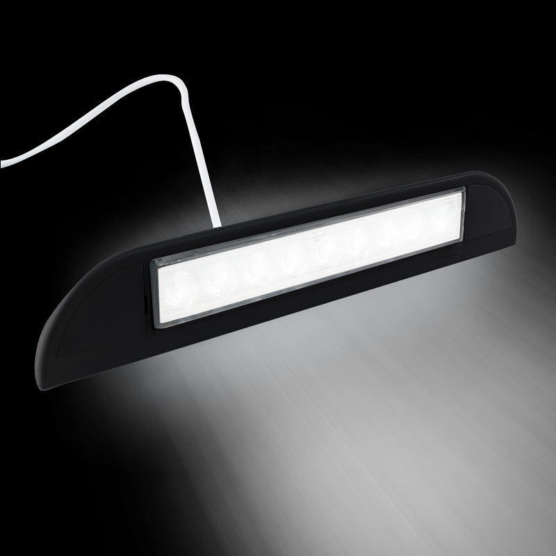 Aussen Leuchte Led Schwarz 12V 23,5cm 400lm wasserdicht für Wohnwagen, Wohnmobil