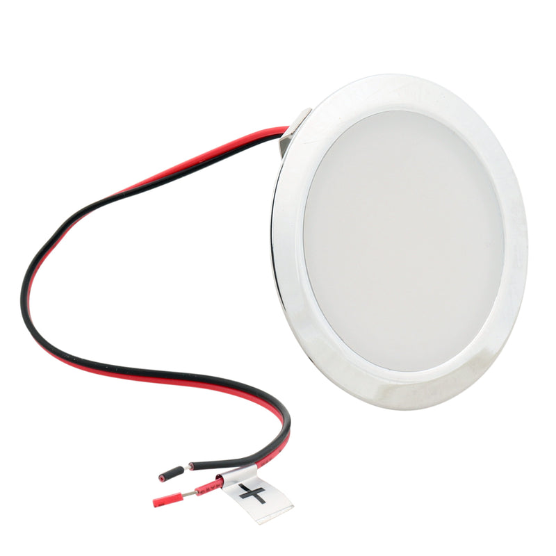 2x Einbaustrahler 12V LED-Spot 120lm Leuchte Chrom Lampe für Wohnwagen Wohnmobil