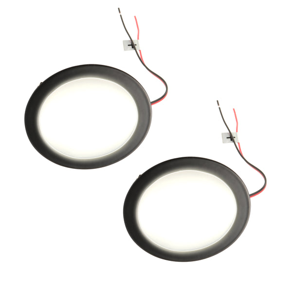 2x Einbaustrahler 12V LED Spot 120lm Leuchte Black Lampe für Wohnwagen Wohnmobil