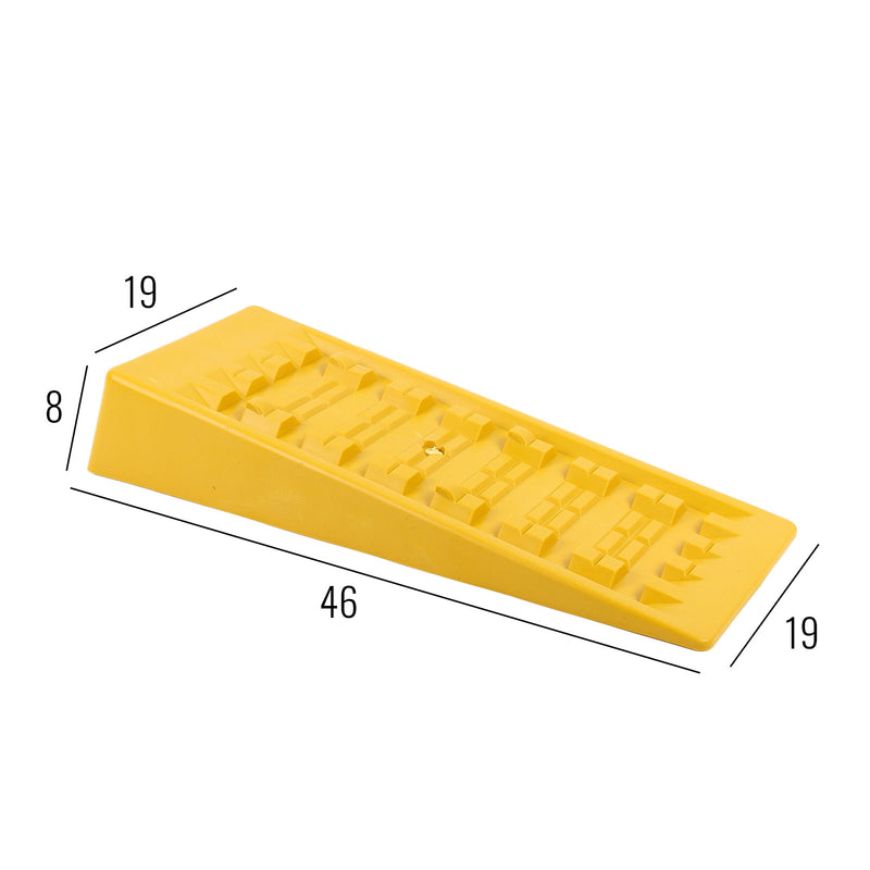 Ausgleiskeile, ABS Kunststoff, 19x6x46 cm, 3500 kg pro Achse