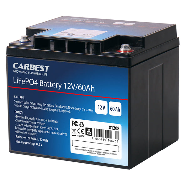 Carbest LiFePo4 Batterie 60 Ah von Carbest, Carbest Lithium-Eisen-phosphat Batte