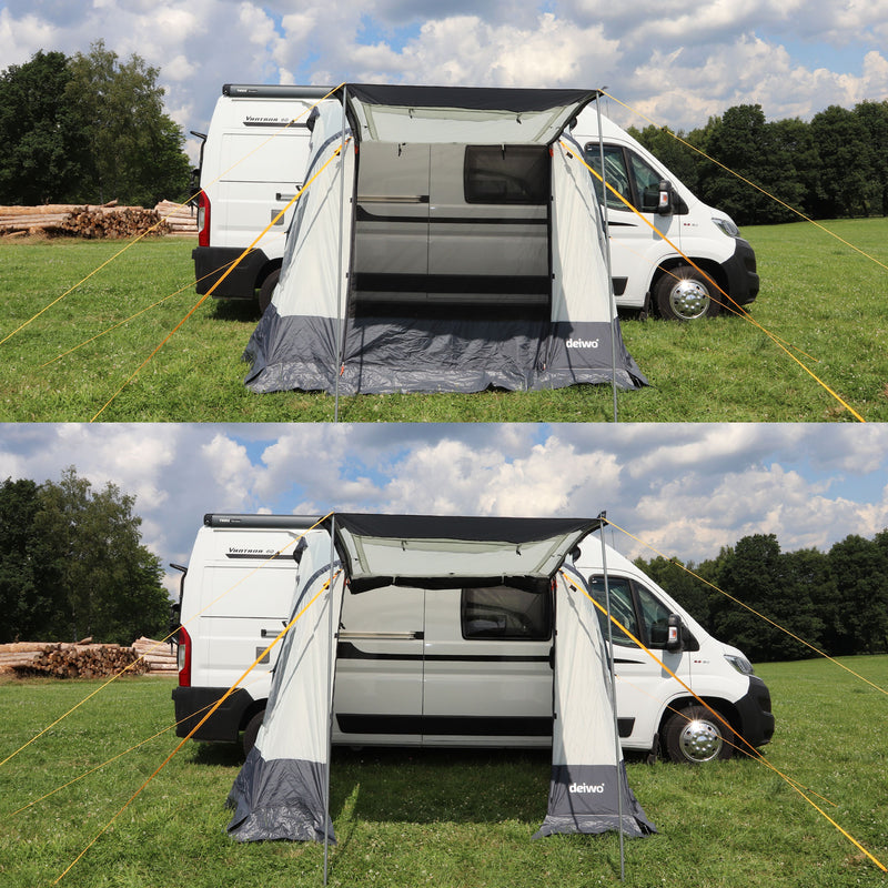 Seitenzelt 260x250cm Camping Luft Vorzelt für Wohnwagen, Wohnmobil 7mm Keder