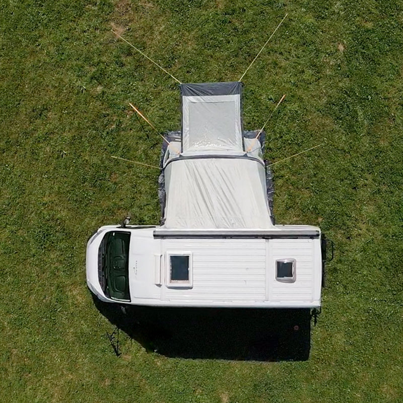 Seitenzelt 260x250cm Camping Luft Vorzelt für Wohnwagen, Wohnmobil 7mm Keder