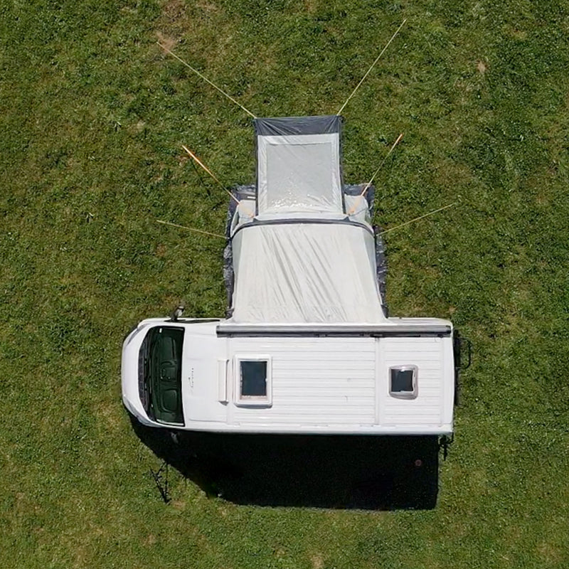 Seitenzelt 220x250cm Camping Luft Vorzelt für Wohnwagen, Wohnmobil 7mm Keder