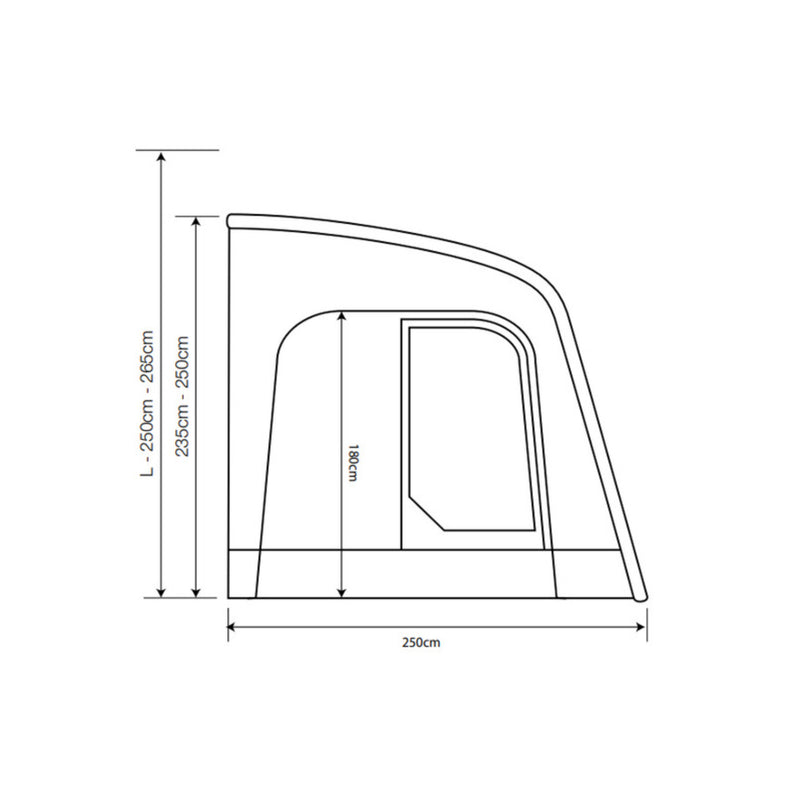 Outdoor Luftvorzelt + Anbauzelt SPORTLITE AIR 320, Vorzelt Wohnwagen, Wohnmobil