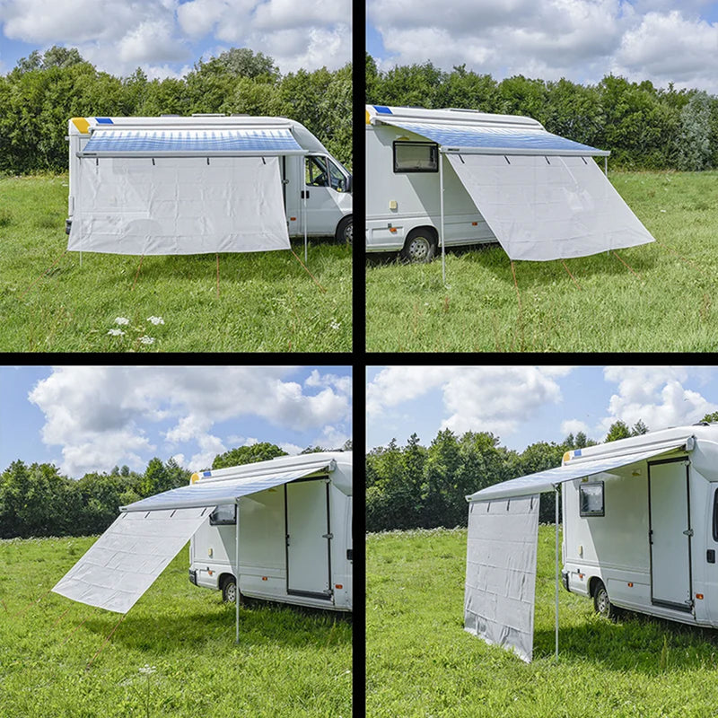 Wind- und Sonnenschutz für Markisen Vorderwand aus Netzgewebe 280-430x200cm