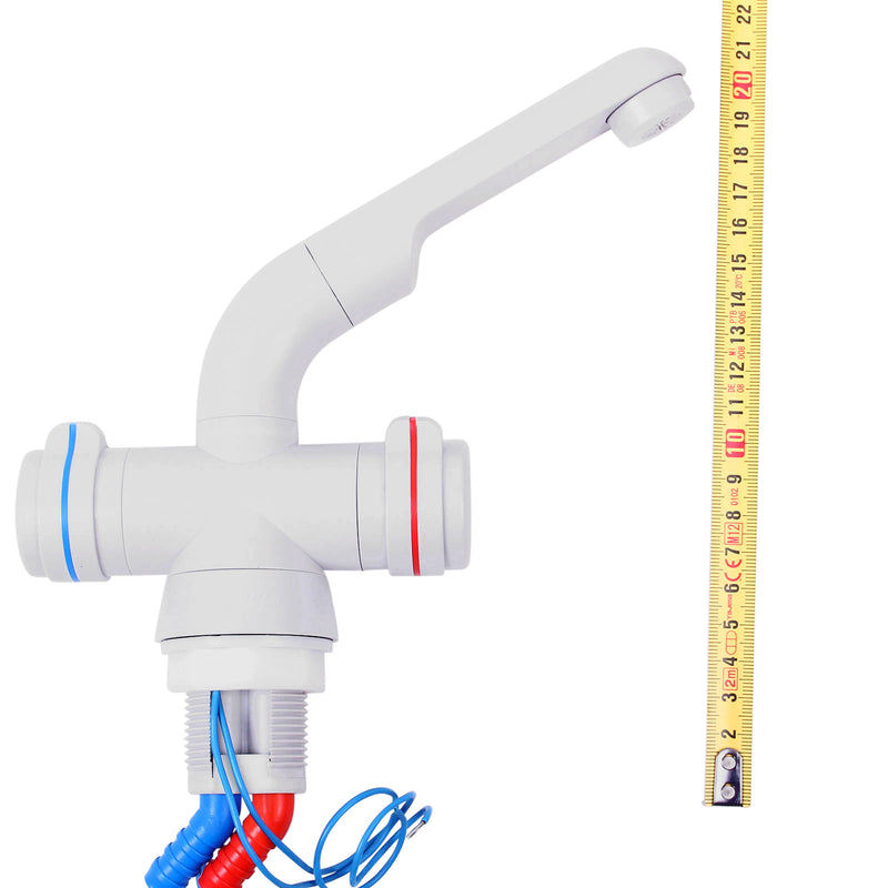 Mischbatterie Warm/Kalt, Ø 34 mm, 10 bar, 3/8Gewinde + Tauchpumpe