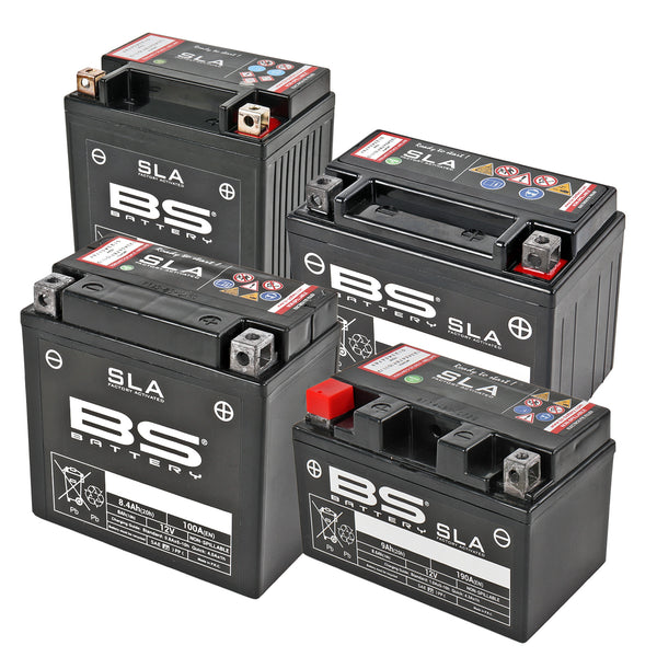 BS-Battery Motorradbatterie YTX12-BS 10Ah wartungsfrei AGM vorgeladen