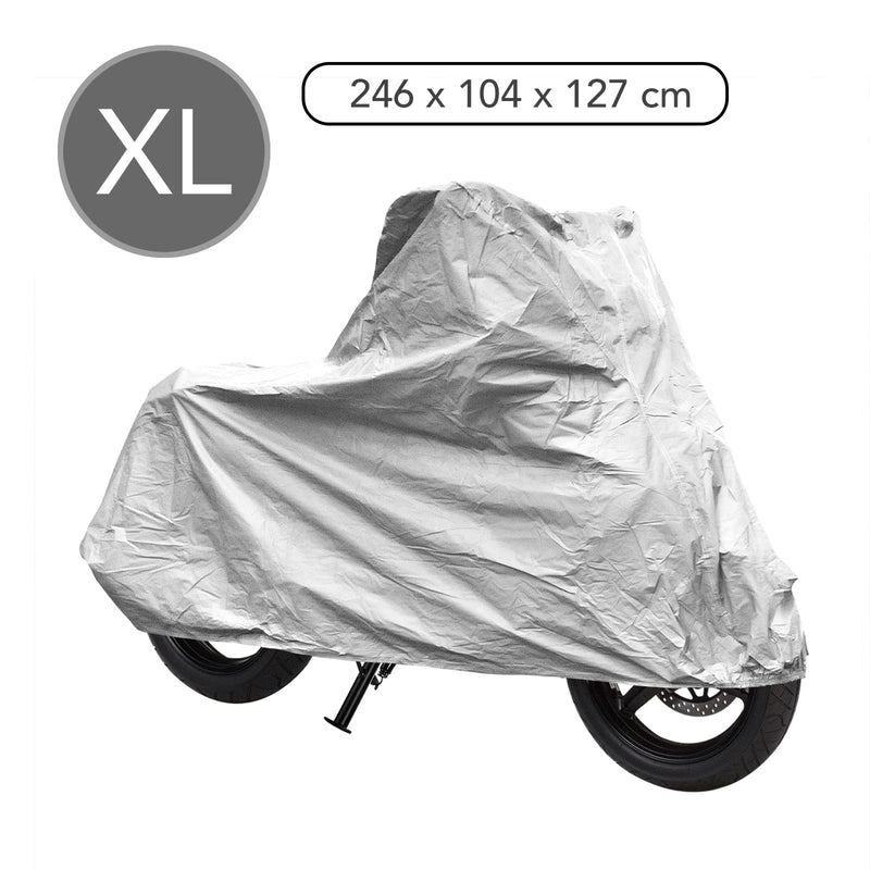 Motorrad & Roller Abdeckplane XL grau 246x104x127 cm Pva doppelt abgenäht 🏍️