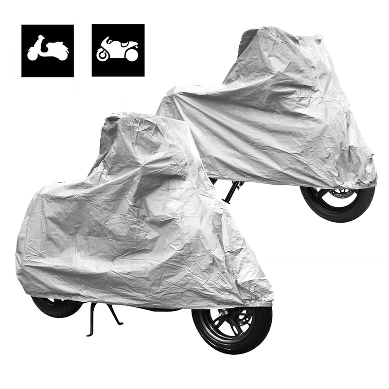 Motorrad & Roller Abdeckplane XL grau 246x104x127 cm Pva doppelt abgenäht 🏍️